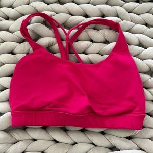 Lululemon Energy bra. Hot pink, size 6